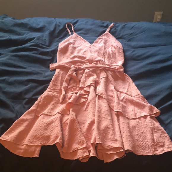 Textured Ruffle Skater Dress size 8 - Picture 2 of 2